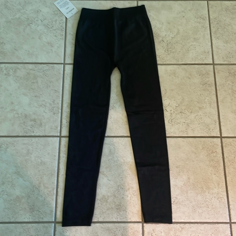 NWT Shapewear Black Leggings with very faint Black Design. Look at pictures.
